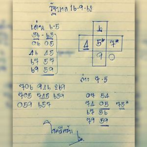 ตามไว้อีก! หวยโชคดี 16/9/62 งวดนี้ได้ลุ้นอีกแน่นอน